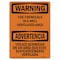 Signmission OSHA Warning Sign, 5" Height, 7" Width, Use Chemicals In Ventilated Area Bilingual, Landscape OS-WS-D-57-L-12883 - alternate 1